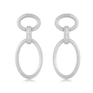 עגיל דאבל חישוק מנצנץ