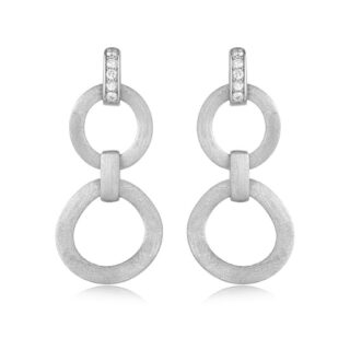 עגיל נופל חישוקים עיגול מט