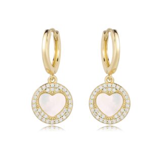 עגיל לב שקוף