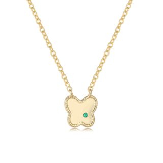 שרשרת פרפר זרקון