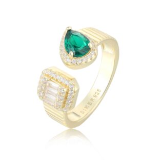 טבעת משולב באבן זרקוניה