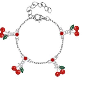 צמיד דובדבנים כסף