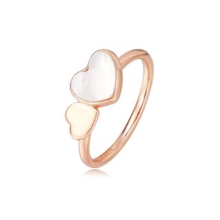 טבעת לב צדף