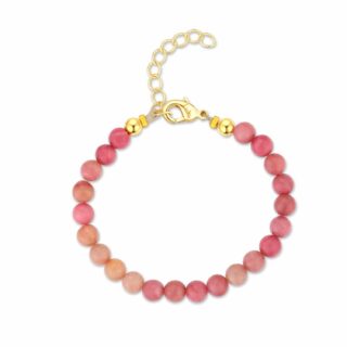 צמיד חרוזים ורוד עתיק