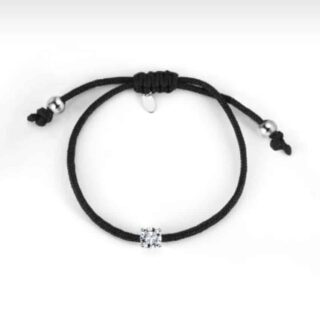 צמיד סאטן יהלום