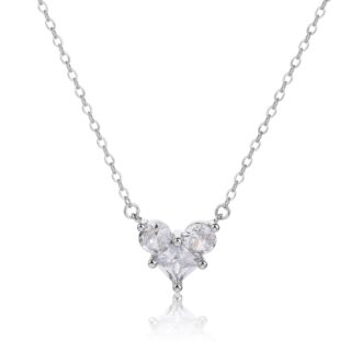 שרשרת לב זירקונים