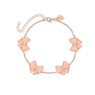 צמיד פפיון ורודים